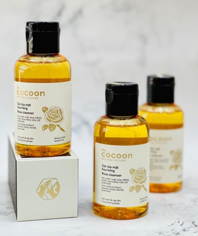 Gel rửa mặt hoa hồng Cocoon Rose Cleanser làm sạch & cấp ẩm 140ml