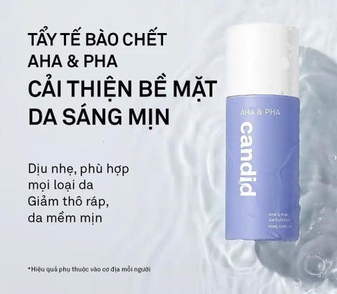 Hoạt Chất Candid AHA & PHA Tẩy Tế Bào Chết & Làm Mịn Da Gel Exfoliant 100ml