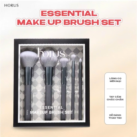 Horus Set Cọ trang điểm Essential Makeup Brush Set 5 Cọ