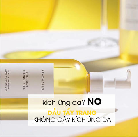 Dầu Tẩy Trang Làm Sáng Da Graymelin VITA-YUJA Cleansing Oil 400ml