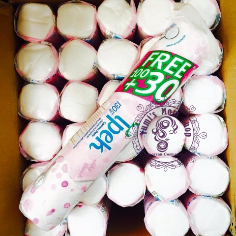 BÔNG TẨY TRANG IPEK THỔ NHĨ KỲ 130 MIẾNG