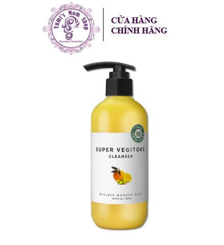 Sữa rửa mặt sáng mịn, đều màu da WB Super Vegitoks Cleanser 300ml