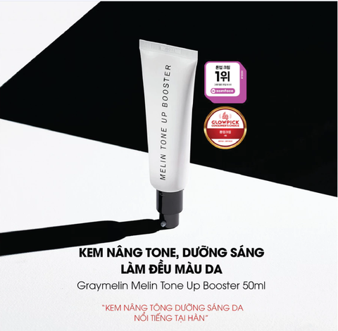Kem Nâng Tone, Dưỡng Sáng Làm Đều Màu Da - Graymelin Melin Tone Up Booster 50ml
