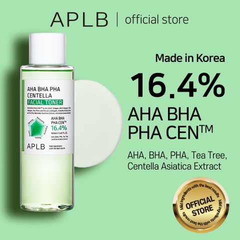 Toner Dưỡng Ẩm Giảm Mụn Dịu Da APLB AHA BHA PHA Centella Facial Toner 160ml