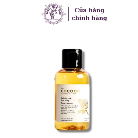 Gel rửa mặt hoa hồng Cocoon Rose Cleanser làm sạch & cấp ẩm 140ml