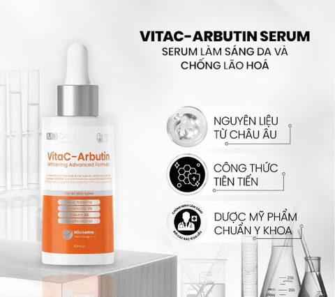 Serum Sáng Da, Chống Lão Hoá MD CARE VitaC-Arbutin Serum - Whitening Advanced Formula 30ml