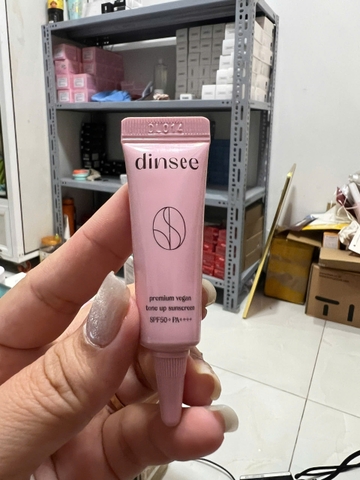Kem Chống Nắng Thuần Chay Nâng Tone HỒNG Dinsee Premium Vegan Tone Up Sunscreen SPF50+ PA++++ (50ml)