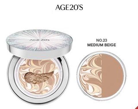 Phấn tươi AGE 20's ESSENCE COVER PACT ORIGINAL EX INTENSE COVER SPF50+PA++++mỏng nhẹ lâu trôi chống thấm nước