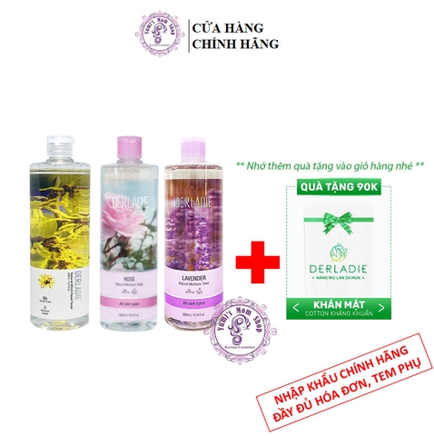 Nước Hoa Hồng chiết Xuất Cây Phỉ Derladie Natural Witch Hazel Tone