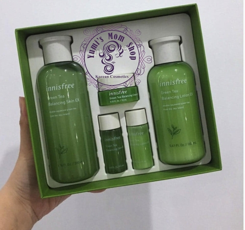 (Fullsize) Bộ Dưỡng da Trà Xanh Innisfree Green Tea Balancing Skin Care Set Ex