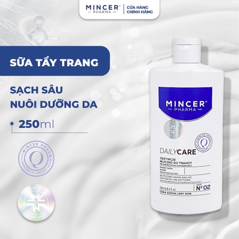 Sữa Tẩy Trang Sạch Sâu Nuôi Dưỡng Da Mincer Pharma Daily Care Nourishing Facial Cleansing Milk 250ml