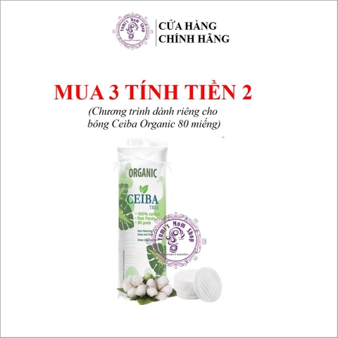 Bông tẩy trang Organic Ceiba