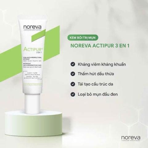 Kem bôi tri mụn Noreva Actipur 3 En 1 30ml