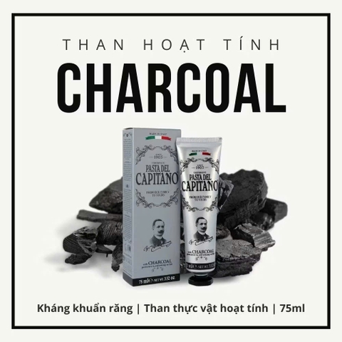 Kem Đánh Răng Capitano Toothpaste- 8 Hương Vị Kem Đánh Răng Trắng Răng Ngừa Sâu Răng Giảm Ê Buốt 75g