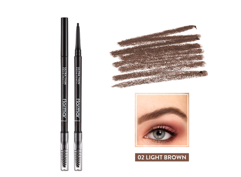 Chì kẻ lông mày Flormar Ultra Thin Brow Pencil chống thấm nước