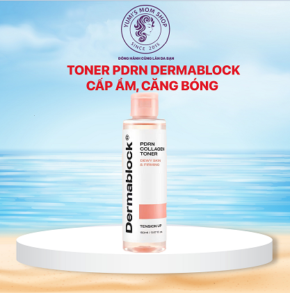 Toner PDRN cấp ẩm và căng bóng da Dermablock PDRN Collagen Toner 150ml
