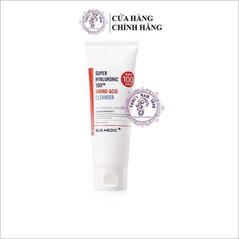 Sữa Rửa Mặt Sur.medic+ Super Hyaluronic 100tm Amino-Acid Cleanser 100ml