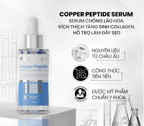 Serum Chống Lão Hóa, Kích Thích Tăng Sinh Collagen, Làm Đầy Sẹo MD CARE Copper Peptide Serum 30ml