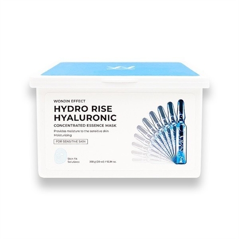 Hộp 30 Miếng Mặt Nạ Giúp Cấp Nước Mỗi Ngày WonJin Effect Hydro Rise Hyaluronic Mask 350g (hộp 30 Mask)