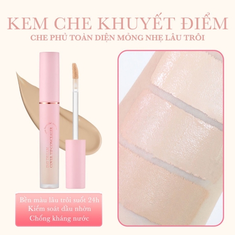 Kem che khuyết điểm Aperire Daydream Cover Tip Concealer 4.5ml - Che phủ toàn diện mỏng nhẹ lâu trôi