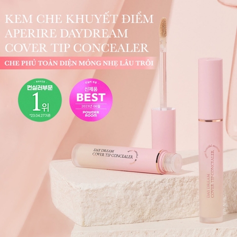 Kem che khuyết điểm Aperire Daydream Cover Tip Concealer 4.5ml - Che phủ toàn diện mỏng nhẹ lâu trôi