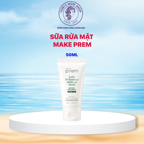 Sữa rửa mặt Make P:rem Safe Me Relief Moisture Cleansing Foam 150ml