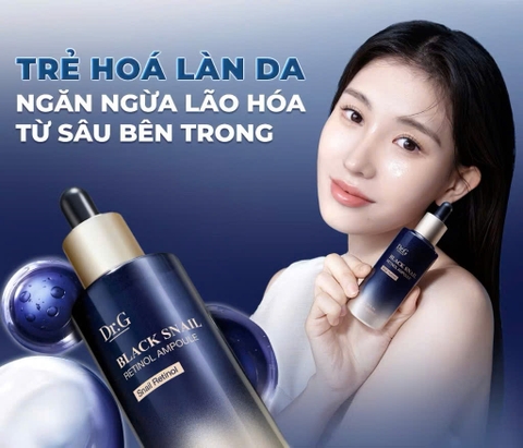Tinh chất ngăn ngừa lão hóa chuyên sâu Dr.G Black Snail Retinol Ampoule 50ml