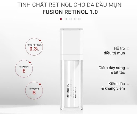 Tinh Chất Hỗ Trợ Giảm Nếp Nhăn Và Làm Săn Chắc Da Fusion Meso Retinol 1.0 30ml
