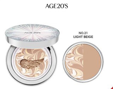 Phấn tươi AGE 20's ESSENCE COVER PACT ORIGINAL EX INTENSE COVER SPF50+PA++++mỏng nhẹ lâu trôi chống thấm nước