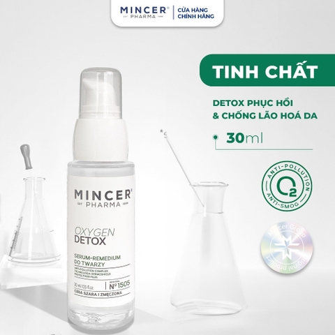 Tinh Chất Dưỡng Detox Phục Hồi & Chống Lão Hoá Da Mincer Pharma Oxygen Detox SOS Face Serum 30ml