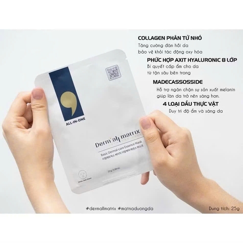 Mặt nạ tinh chất chăm sóc da Dermall Matrix Basic Dermal-care Essence Mask 25g