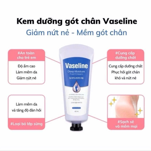Kem Dưỡng Da Tay Và Chân Vaseline Deep Moisture Hand & Nail Cream 60ml