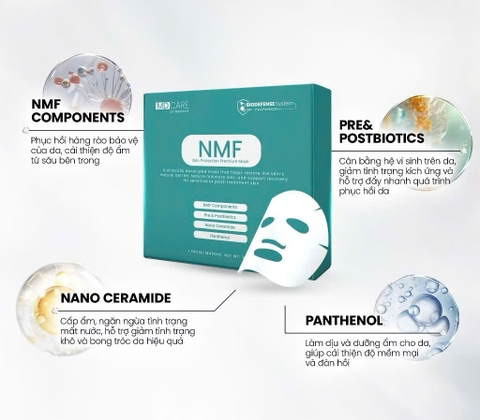 Mặt Nạ Cấp Ẩm, Cân Bằng Lợi Khuẩn, Phục Hồi Hàng Rào Bảo Vệ Da MD CARE NMF SKIN Protection Premium Mask 30ml (1 miếng )