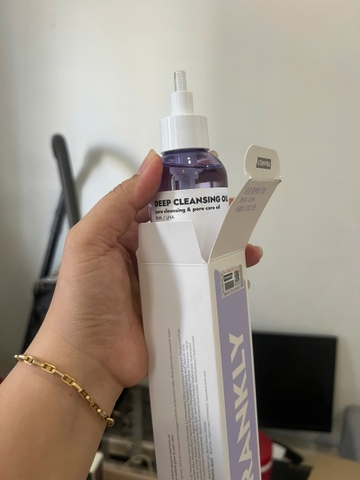 Dầu tẩy trang BHA/LHA làm sạch sợi bã nhờn và mụn đầu đen Frankly Deep Cleansing Oil 200ml