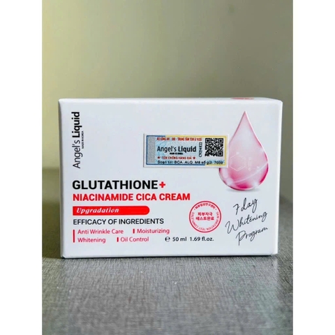 Bộ Sản Phẩm Serum, Kem Dưỡng Trắng Se Khít Lỗ Chân Lông Angel's Liquid Glutathione Plus Niacinamide Serum & Cream