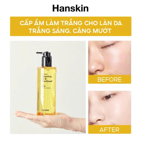 Dầu Tẩy Trang Cho Da Nhạy Cảm HANSKIN PORE CLEANSING OIL PHA 300ml