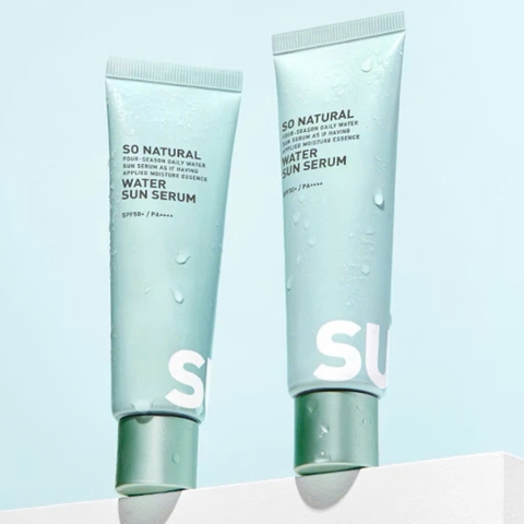 Kem chống nắng dưỡng da Water Sun Serum So'Natural bảo vệ da khỏi tia UV 50ml