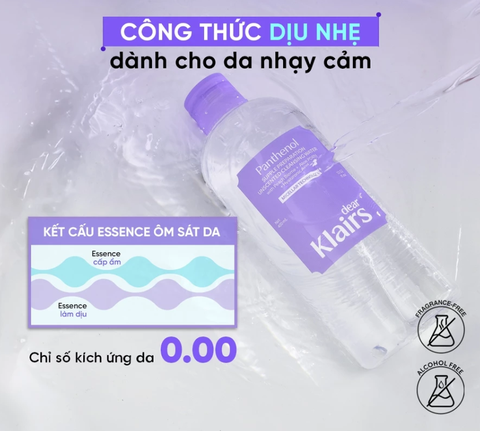 Nước tẩy trang Dear Klairs Supple Preparation Unscented Cleansing Water 400ml