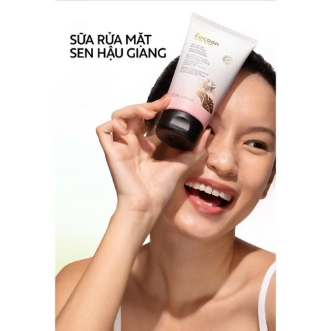 Sữa rửa mặt sen Hậu Giang Cocoon 140ml