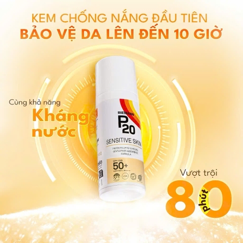 Riemann P20 Kem chống nắng Sensitive Skin SPF50+ PA++++ 100ml