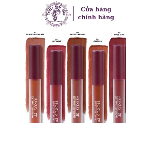Son kem Horus Soft Matte Lip Cream 3g