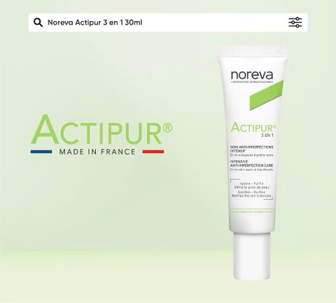 Kem bôi tri mụn Noreva Actipur 3 En 1 30ml