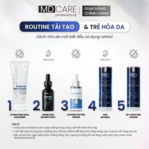 Kem Dưỡng Làm Sáng, Trẻ Hoá Và Cải Thiện Nếp Nhăn MD CARE PRO-RETINOL 30ml
