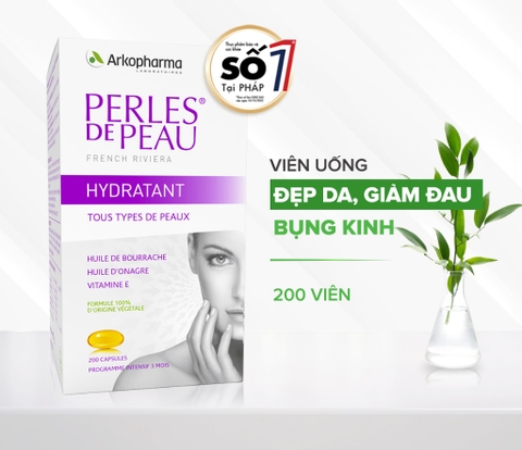 Viên uống đẹp da, giảm đau bụng kinh Arkopharma 200viên/hộp