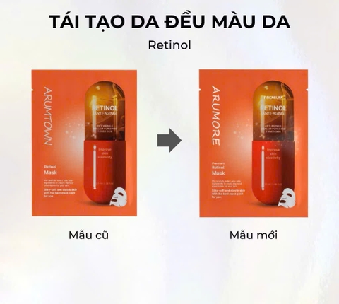 1 Hộp Mặt Nạ ARUMORE Hyaluronic Acid Mask Dưỡng Ẩm Làm Sáng Đều Màu Da 23ML ( Xanh Dương )