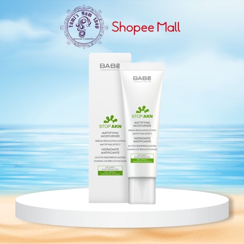 Kem dưỡng cho da dầu mụn BABÉ Stop AKN Mattifying Moisturiser