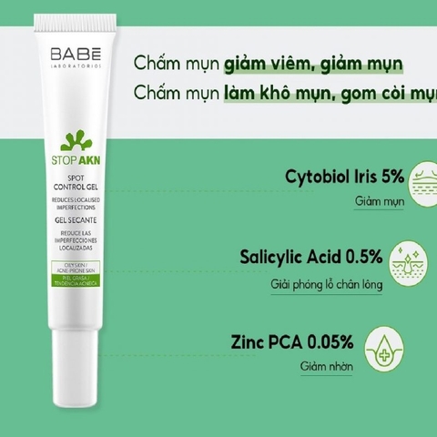 Gel Chấm Mụn Laboratorios Babé Spot Control Gel 8ml
