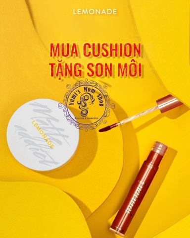 Phấn nước Lemonade MATTE ADDICT DUAL CUSHION tặng son supernatural