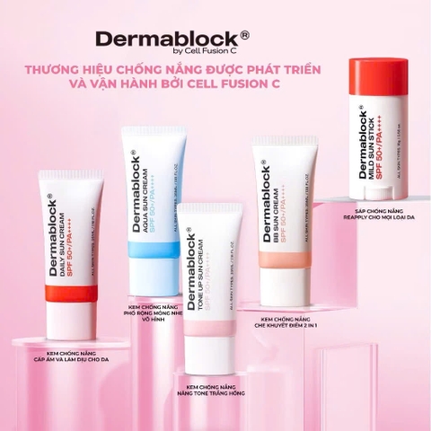 Kem Chống Nắng Dermablock SPF50+ PA++++ Giúp Chống Nắng Và Nâng Tone Cho Mọi Loại Da 35ml