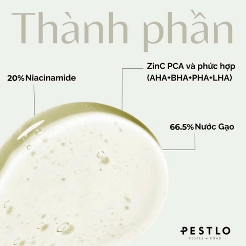 Serum dưỡng trắng PESTLO Rejurecipe Niacinamide 20% 30ml